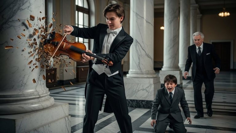The Billionaire’s Son Smashed a Janitor’s “Trash” Violin. He Didn’t Know It Was a Missing $18 Million Masterpiece.