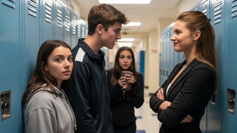 I Was Trapped in the Darkest High School Stall—Locked in by the Mean Girls. But When the Door Hinges Ripped Off the Frame, I Realized My Savior Was Actually My Worst Nightmare’s Brother. And He Was Ready to Fight.