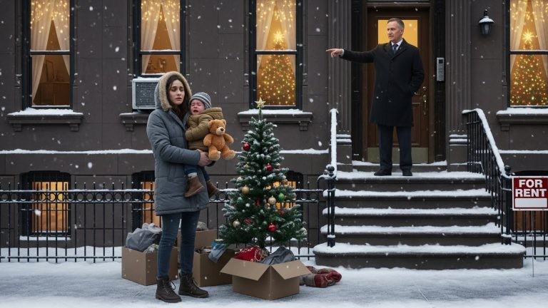 My Landlord Threw My Kids Out in the Snow on Christmas Eve, Mocking My Poverty and Threatening to Call CPS, Not Realizing The ‘Deadbeat’ Brother I Called for Help Was Actually The City Mayor Coming to Shut His Illegal Operation Down Forever.