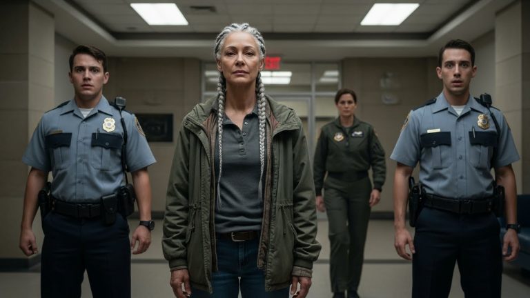 She Handed The Guard An ID That Didn’t Exist. He Laughed And Scanned It Just To Humiliate Her. Seconds Later, The Entire Building Went Into Lockdown, And The Look On His Face Changed From Amusement To Pure Terror.