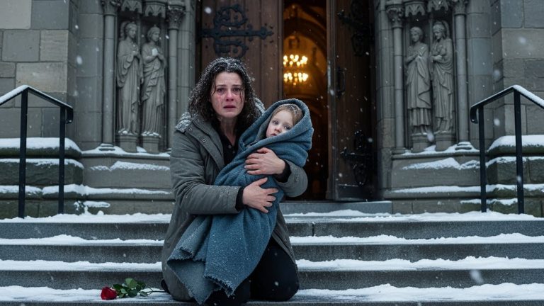 On the Tenth Anniversary of My Son’s Death, I Found a Frozen Bundle on the Church Steps—and When I Saw His Eyes, I Dropped to My Knees.