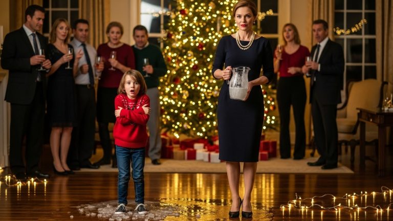 I Watched My Step-Mother Pour Freezing Water Over A 6-Year-Old During A Dinner Party. The Silence That Followed Was Deafening, But What I Did Next Changed Our Lives Forever. You Think You Know Evil? You Haven’t Met My Mother When The Guests Leave.