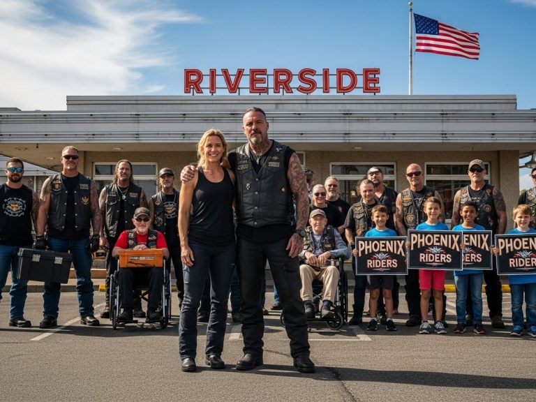 THEY PICKED THE WRONG TABLE: When five hardened bikers cornered a lone woman in a quiet diner, they expected fear.