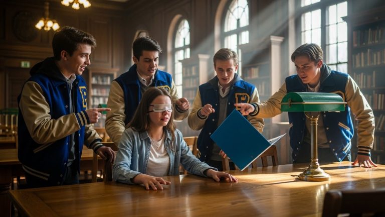 They Forced A Blind Girl To Read Upside Down. Then A Soldier Stepped Out Of The Shadows And Made Them Regret Everything.