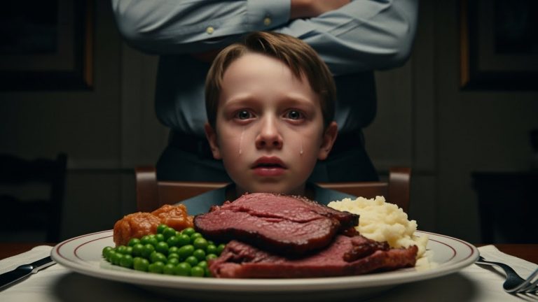 He Forced His Son To Eat Until He Collapsed To Teach Him “Gratitude”—But He Didn’t Know The Neighbor Was Watching Through The Window