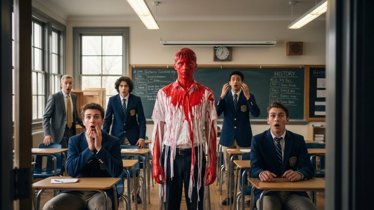 I Walked Into The Classroom To Find A Scholarship Student Covered In Red Paint And His Clothes Shredded To Pieces, But The Terror On The Faces Of The Wealthiest Kids In The School Wasn’t Because Of Their Cruelty—It Was Because Of The Silence That Followed When I Locked The Door.