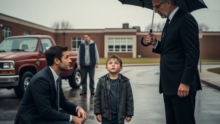 I Stood Paralyzed as a Father Ripped His Son’s Future to Shreds at the School Gate, but the Shadowy Figure Watching from a Tinted Lincoln Navigator Was About to Drop a Bombshell That Would Haunt Me for the Rest of My Career.