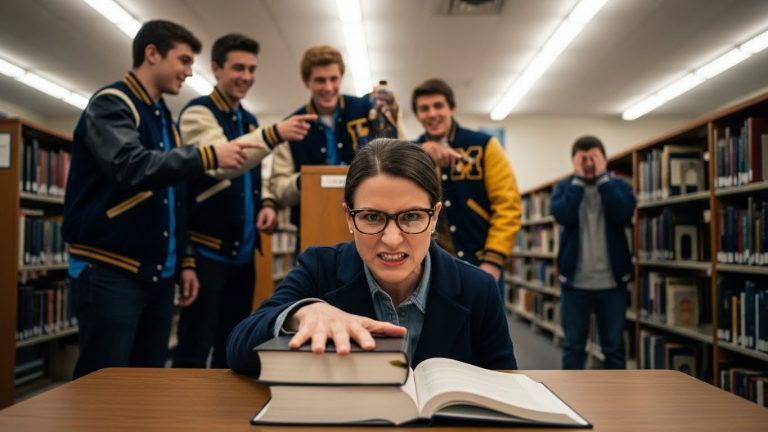 They Thought They Were Gods In Letterman Jackets. They Laughed As He Gasped For Air, Dangling His Life Just Out Of Reach. They Didn’t Realize That In My Library, I Am The Law. Watch What Happens When You Push A Quiet Woman Too Far.