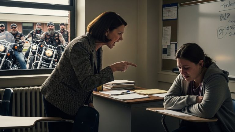The Principal Called My Son “Broken” — Until His 12 “Fathers” Arrived On Harleys To Teach Her A Lesson About Family
