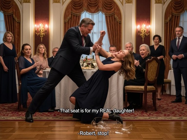 My stepdad pushed me to the floor at Christmas dinner for sitting in “his daughter’s seat.” He told me to get out. But while he laughed downstairs, I snuck into his office and found the one file that would send him to prison.