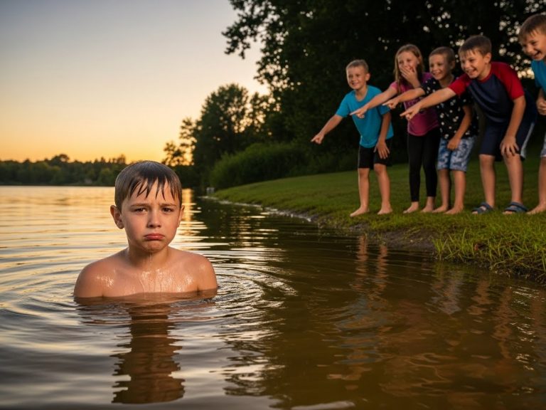 They Threw My Son Into A Freezing Lake To Watch Him Drown—Then They Heard The Roar Of 30 Harleys Behind Them.