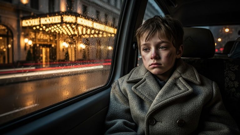 She Tried To Kick A “Filthy” Orphan Out Of Her Gala, Until The Billionaire Hostess Saw His Coat And Fell To Her Knees Weeping.