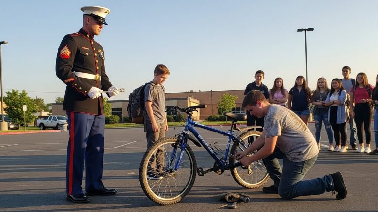 🤯 My Bully Laughed When He Smashed My Bike. Then My Marine Dad Showed Up In His Dress Blues And Taught Him A Lesson That Got Him BANNED From School Grounds Forever. 🤯
