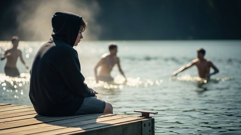 My Student Was Pushed Into The Freezing Lake, And While Everyone Else Recorded, I Realized He Wasn’t Fighting The Water—He Was Accepting It.