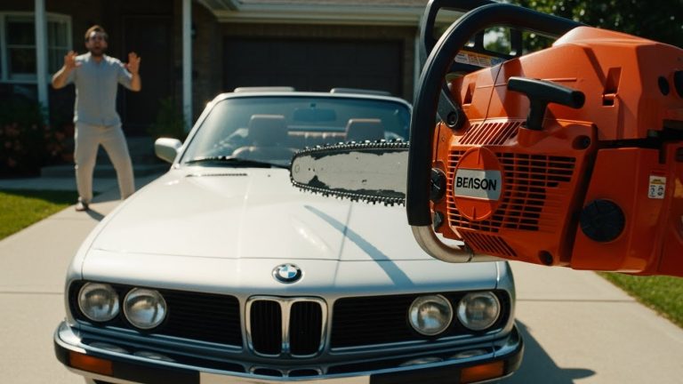 My Roommate Locked My 6-Year-Old Out To “Cleanse Her Aura.” So I “Cleansed” His BMW With A Stihl Chainsaw.