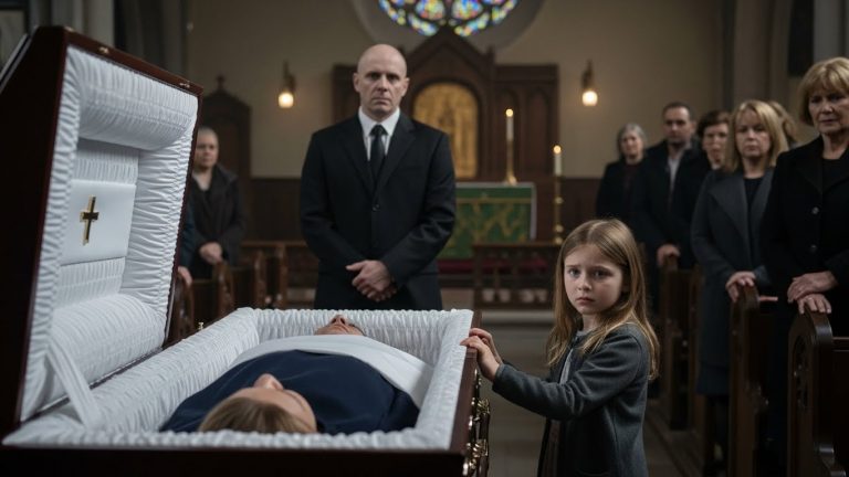 I WATCHED MY 6-YEAR-OLD NIECE CLIMB INTO HER FATHER’S CASKET SCREAMING “HE’S WARM!” WE THOUGHT IT WAS GRIEF, UNTIL THE UNDERTAKER TURNED PALE AND REVEALED THE IMPOSSIBLE TRUTH.