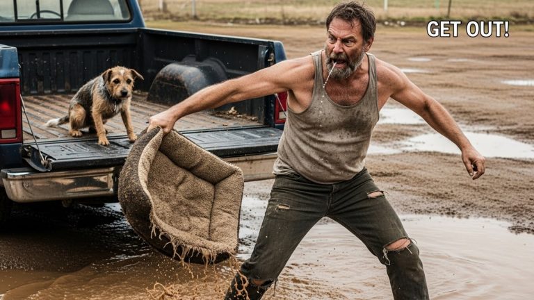 HE THREW HIS DOG’S BED INTO THE MUD AND SCREAMED AT HIM TO DISAPPEAR FOREVER! WHAT HAPPENED NEXT WILL RESTORE YOUR FAITH IN HUMANITY!