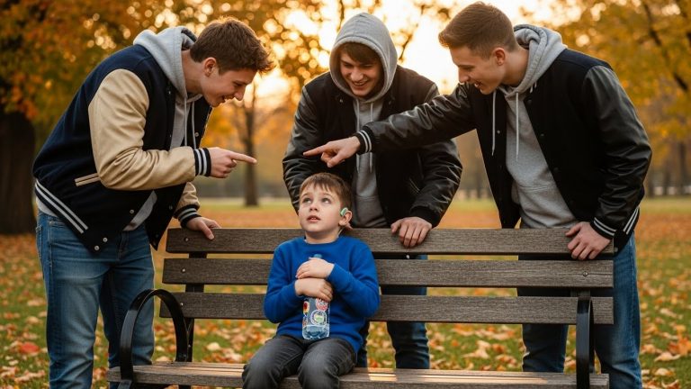 They Threw A Lonely Boy’s Water Bottle Away, Not Knowing His ‘Guardian Angel’ Was Watching From The Trees