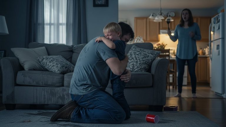 Last night, my toddler soaked me with ice water while I slept. I woke up screaming in rage, ready to punish him—until he whispered six words that froze my blood and revealed he had just saved my life.