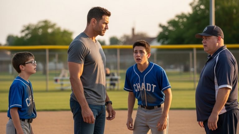 💥 THE LITTLE LEAGUE BULLY THOUGHT MY DAD WAS A GHOST. WHAT HAPPENED WHEN SERGEANT MAJOR RILEY WALKED ONTO THE FIELD SILENCED THE ENTIRE TOWN—AND IT WASN’T THE UNIFORM 💥