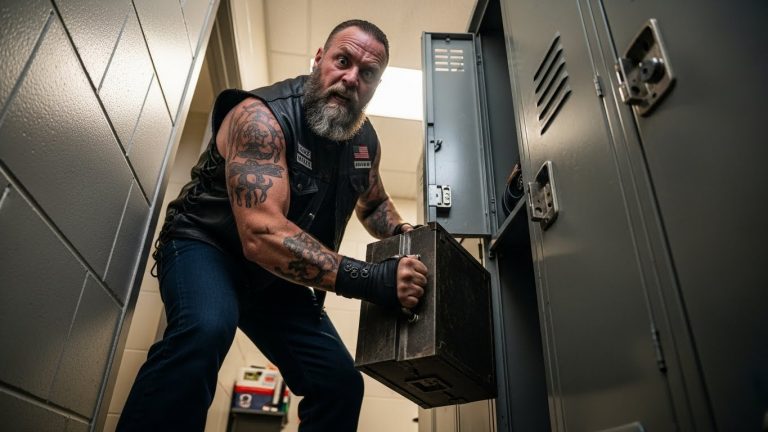They Left Her To Die In A School Locker, Not Knowing A 6’4” Biker Was About To Rip The Door Off