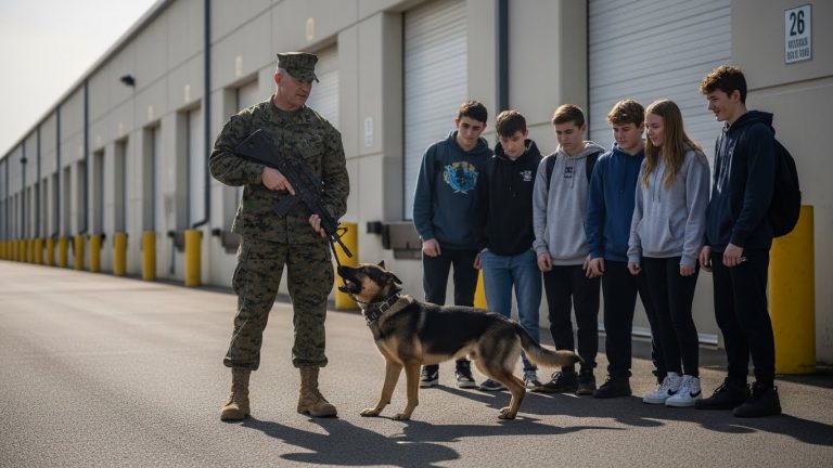 The Ghost of Fallujah in Aisle Nine: When Three Teens Pushed a Dog Too Far and Met the Man They Should Have Feared.