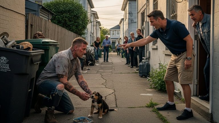 THE TOUGHEST MAN IN TOWN KNELT IN THE DIRT TODAY — AND THE ENTIRE STREET STOPPED BREATHING.