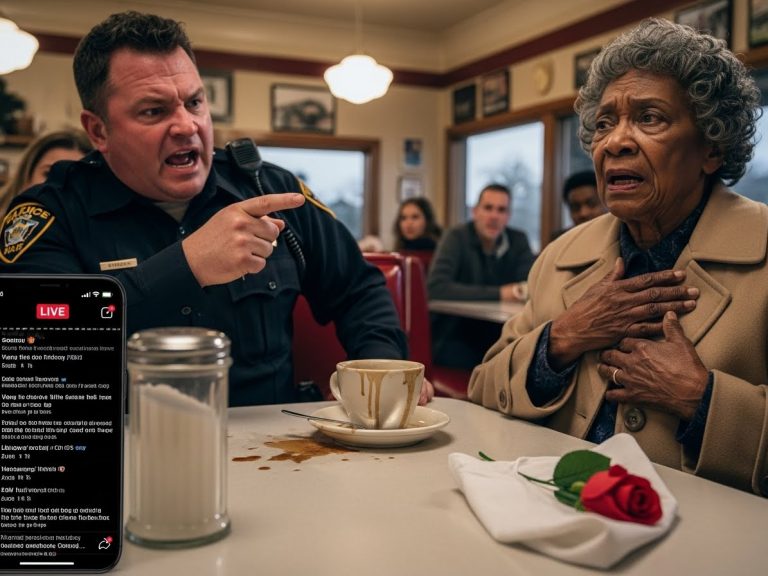 Racist Cop Slaps Elderly Woman On Livestream, Unaware Her Son Is A Navy SEAL Admiral Coming For Him.