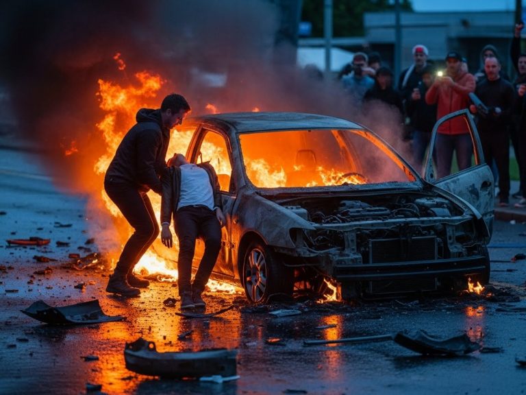 I Pulled A Stranger From A Burning Car. The Next Morning, She Was Wearing My Shirt And Offering Me Cash. I Threw It Back In Her Face.