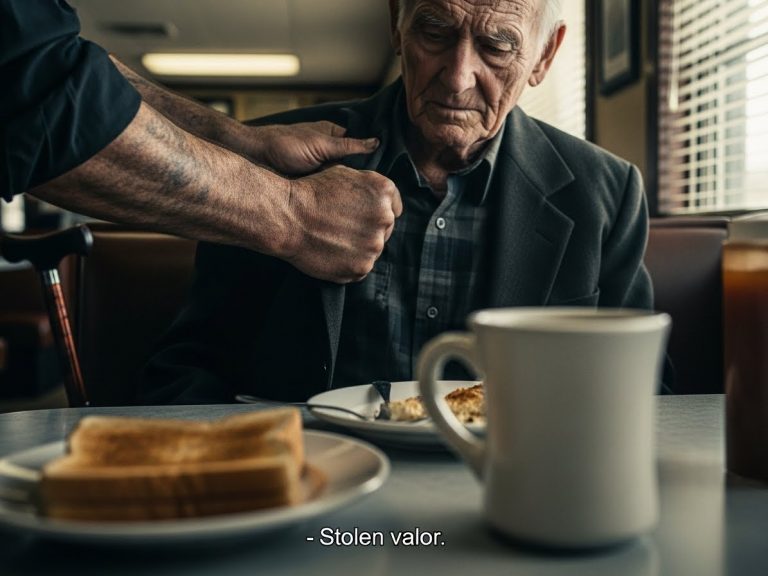 They Mocked A Frail Old Man For His “Fake” Medals, Not Knowing He Was the Commander of the Men Who Were Coming to Save Him.