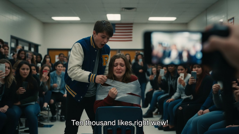 THEY TAPED MY DAUGHTER TO A CHAIR FOR A TIKTOK. THEY DIDN’T KNOW HER DAD WAS SPECIAL OPS. 3 SECONDS LATER, THE ENTIRE SCHOOL FROZE.
