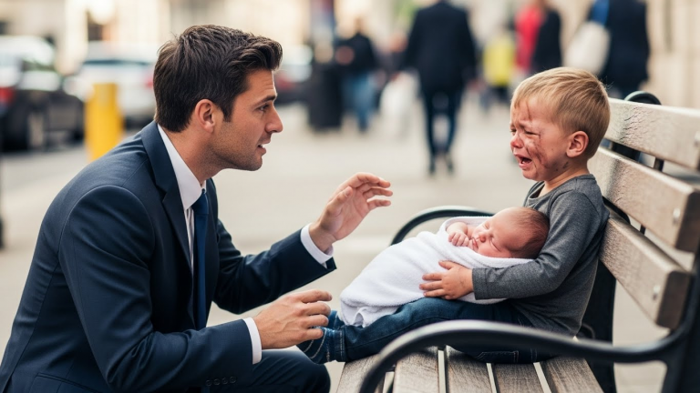 “Sir, My Baby Sister Is Freezing…” Little Boy Said—The CEO Wrapped Them in His Coat & Took Home: He Found His Reason to Live Again