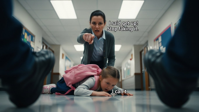 She Forced My Sick Daughter to Kneel on Concrete Until She Blacked Out. She Didn’t Know Her Father Was About to Walk Through Those Doors with a Badge, a Warrant, and Zero Patience Left.