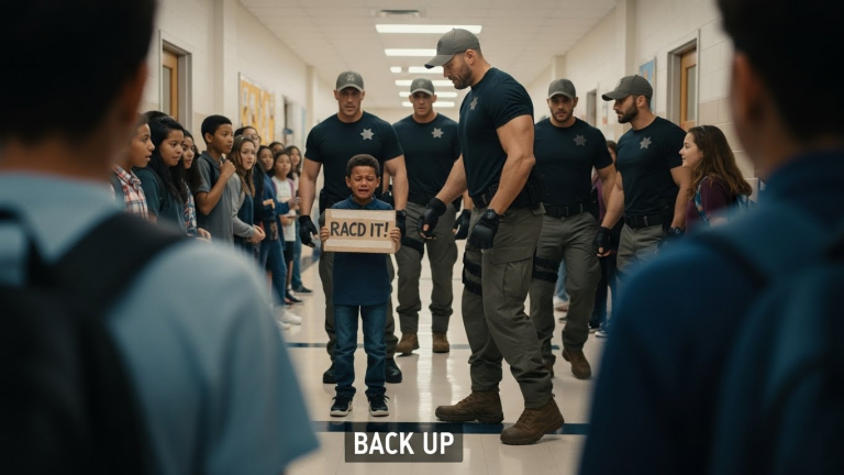 They Taped A ‘Human Garbage’ Sign To My Little Brother’s Chest And Paraded Him Through School Like A Trophy—They Didn’t Know His Big Brother Just Got Back From Deployment With A Full Squad Of Tier-1 Operators.