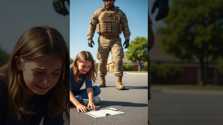 THEY RIPPED UP MY DAUGHTER’S HONOR ROLL CERTIFICATE BECAUSE THEY THOUGHT HER FATHER WAS DEAD—UNTIL I STEPPED OUT OF THE TRUCK IN FULL COMBAT GEAR.
