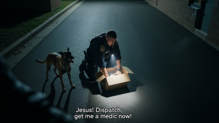 I thought my K9 partner was alerting on leftover drugs behind the elementary school dumpsters, but when I cut open the tape on that trembling cardboard box, the sound that came out stopped my heart cold and changed my life forever.