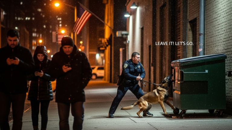 I Thought Bolt Was Tracking Drugs in That Frozen Alley. Instead, He Found a Silent Bundle Wrapped in a Grease-Stained Towel. The Only Reason He Stopped? The Faint, Heartbreaking Scent of Warm Formula Fighting Against the Stench of Decay. What We Found Next Broke Me.