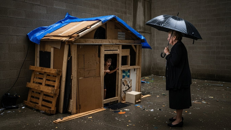 🏚️ The Kingdom of Scraps: My Home Was a Lie Built from Trash, and Tonight, the City Found My Secret. 💔 I was 10, hiding in my genius shack, when a famous architect found my door. She didn’t call the police—she called my home ‘a perfect concealment,’ and her curiosity was the most terrifying threat of all.
