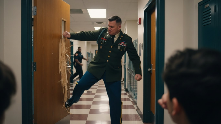 They Thought She Was Just A Nobody Scholarship Student. They Didn’t Know Her Father Was A 4-Star General, And He Just Kicked The Door Down.