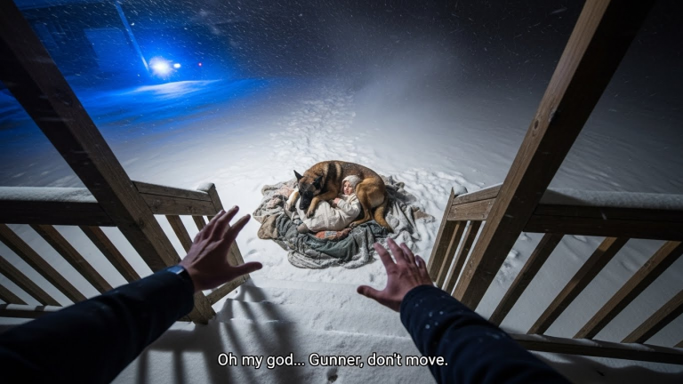 I Found A 4-Year-Old Frozen To The Porch In -20° Weather, But What My K9 Partner Did To Keep Her Alive Broke Me — The Parents Were Warm Asleep Inside.