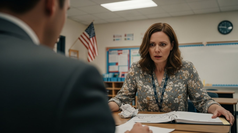 She Crumpled My Daughter’s Heart into the Trash, Thinking No One Would Care. She Didn’t Know Her Student’s Father Was The One Lawyer Who Never Loses A Case. Today, I Walked Into Ms. Halloway’s Classroom Not As A Parent, But As The Prosecution. Here Is The Full Story Of How I Ended Her Career In Twenty Minutes.