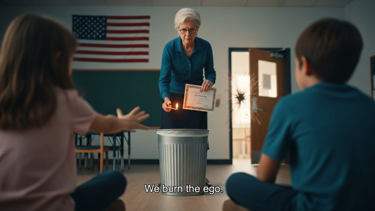 I Spent 18 Months Hunting High-Value Targets in Shadows only to Come Home and Find My 5-Year-Old Daughter Screaming in a Classroom While Her Teacher Burned Her Achievements in a Metal Trash Can. She Thought She Was Teaching a Lesson on Humility, But She Didn’t Realize She Just Started a War With a Special Forces Operator Who Has Nothing Left to Lose.