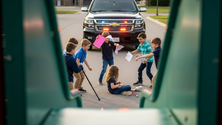 My 7-Year-Old Daughter Was Surrounded by a Pack of Bullies Who Pushed Her Into the Mud and Ripped Her Physical Therapy Journal to Shreds. They Didn’t Know Her Father Was a Lieutenant Colonel, and They Certainly Didn’t Hear the Rumble of Six Black SUVs Rolling Up Until the Ground Started to Shake.