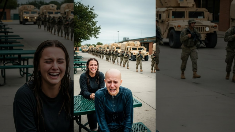 Bullies Dumped Ice Water on My Daughter During Chemo—They Didn’t Know I Was Outside With 300 Soldiers and a Convoy of Tanks.