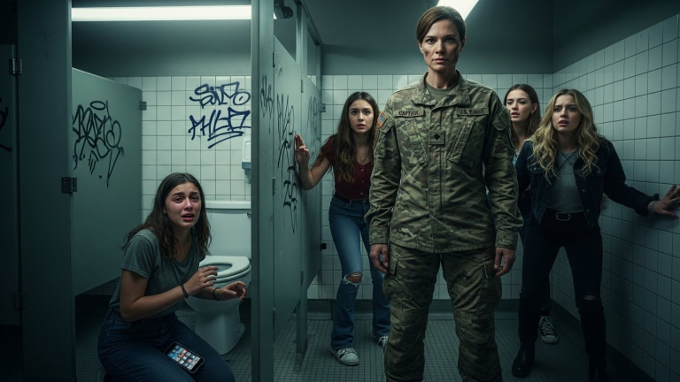 They Cornered Me in the Bathroom and Destroyed My Life, But They Didn’t Know My Mother Was Waiting Behind the Door—And She Just Got Back From War With Zero Patience for Bullies.