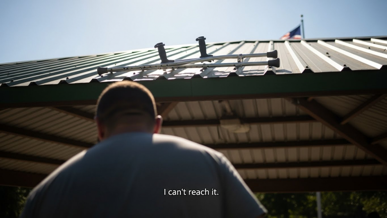 I Watched Three Teenagers Throw My Paralyzed Daughter’s Crutches On A Roof. They Didn’t Know Her Dad Was A Special Ops Veteran Watching From The Parking Lot. When I Stepped Out Of The Truck, The Laughter Stopped Forever. You Won’t Believe How I Made Them Pay Without Throwing A Single Punch.