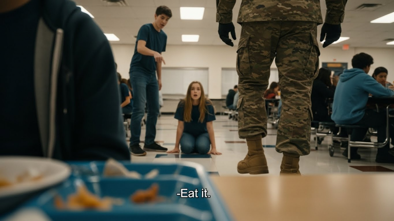 I CAME HOME FROM WAR TO FIND MY DAUGHTER EATING OFF THE FLOOR.