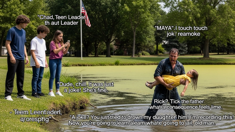 I Taught Them a Lesson They’ll Never Forget: What I Did to the Teens Who Tried to Drown My Daughter in Oakhaven Park. You won’t believe the vile thing they said as she was sinking, and the justice I delivered the moment her lungs took their first breath.