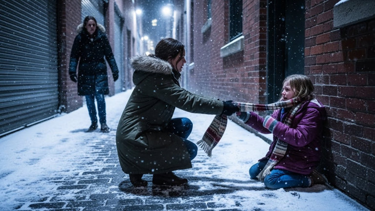 The Night I Found a Child Crying in the Snow, I Didn’t Know Her Mother’s Secret Would Expose My Own