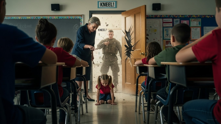I Came Home Early From Deployment to Surprise My 7-Year-Old Daughter, But I Found Her Forced to Kneel on the Classroom Floor While Her Teacher Mocked My Service. What I Did Next Made the School Board Call the Police.
